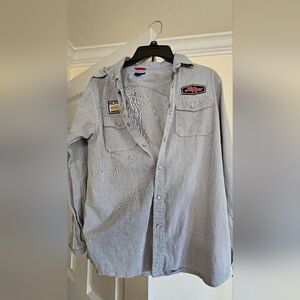 TOMMY HILFIGER BOYS SIZE 20 RAILROAD SHIRT